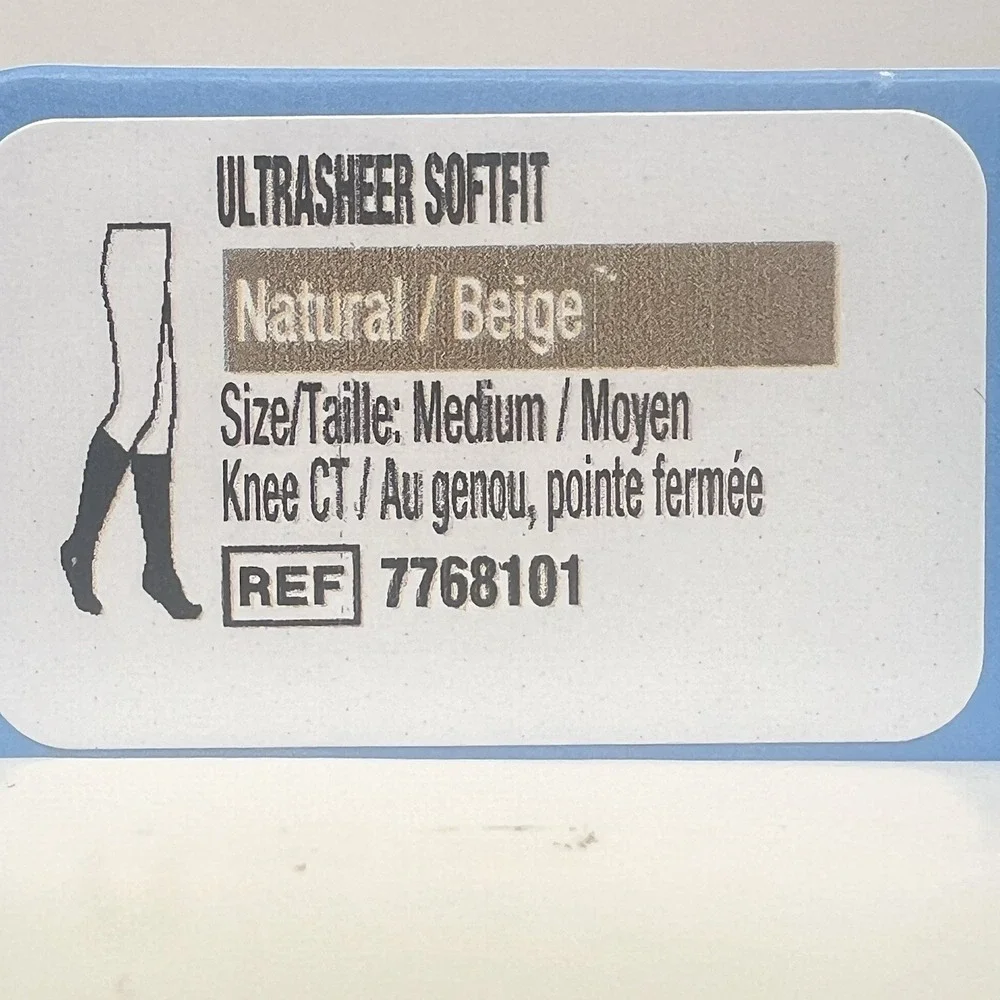 Jobst UltraSheer Knee High Compression Stockings Closed Toe 15-20 MmHg Women Med